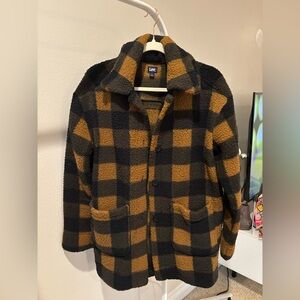 Lee Kids Plaid Jacket - Black and Tan